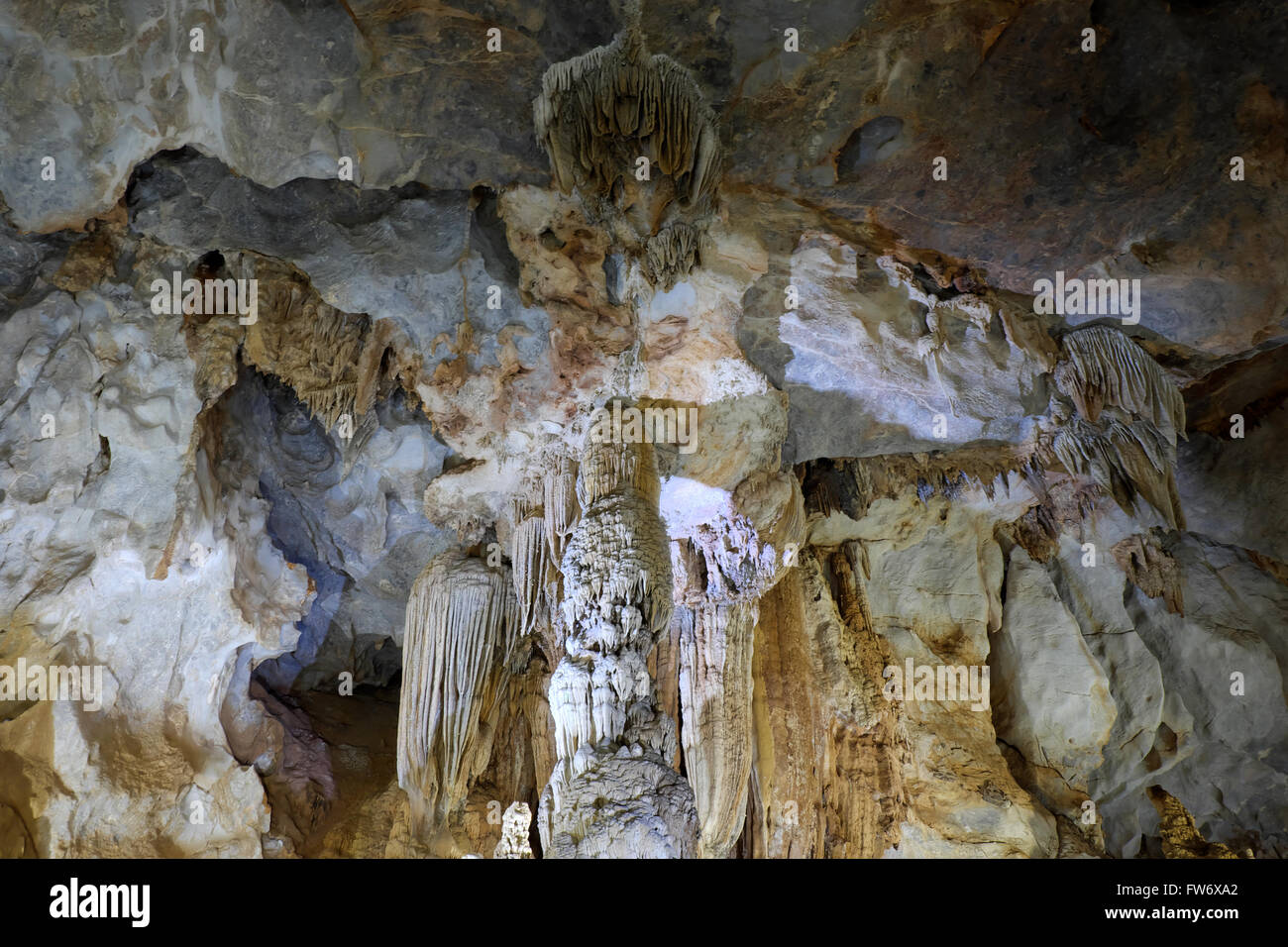 Paradise cave, eine erstaunliche, wunderbare Höhle am Bo Trach, Quang Binh, Vietnam, u-Bahn-wunderschönen Ort für Reisen, Erbe n Stockfoto