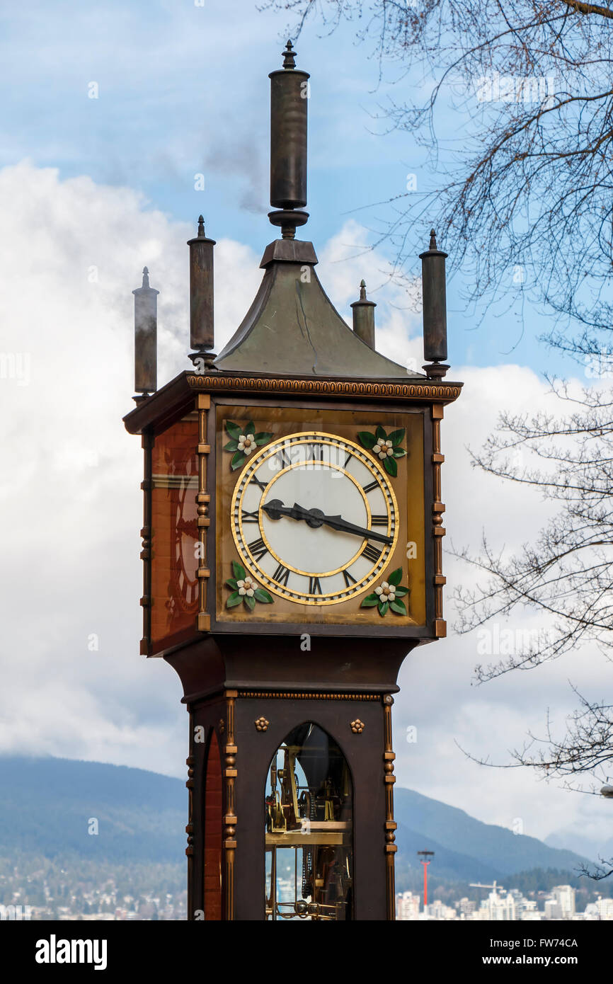 Die berühmte alte Uhr in Gastown oder die historischen Viertel von  Vancouver, Vancouver British Columbia, Kanada Stockfotografie - Alamy