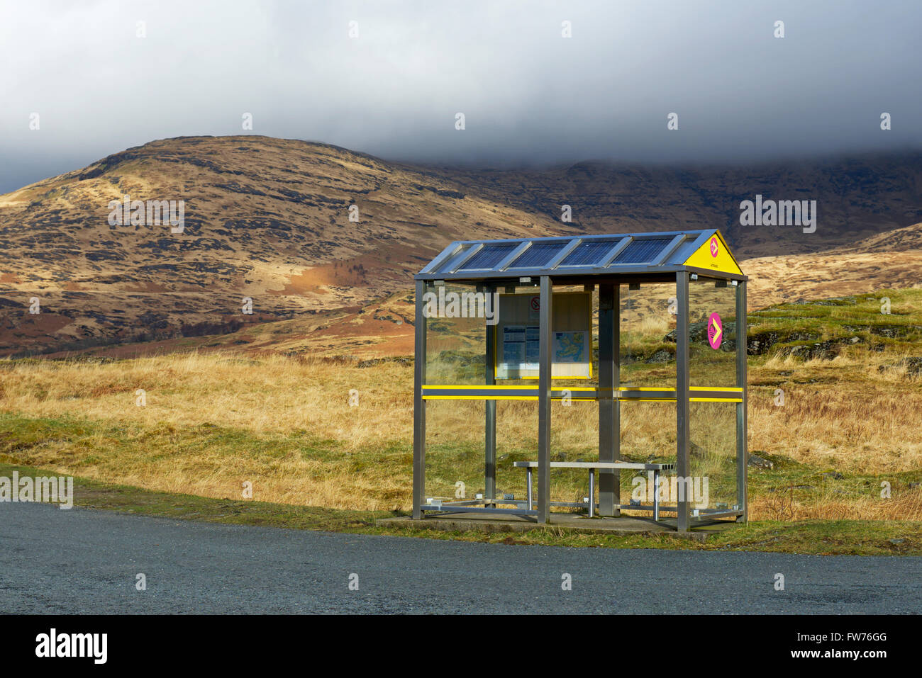 Wartehalle, Glen More, Isle of Mull, Argyll und Bute, Scotland UK Stockfoto