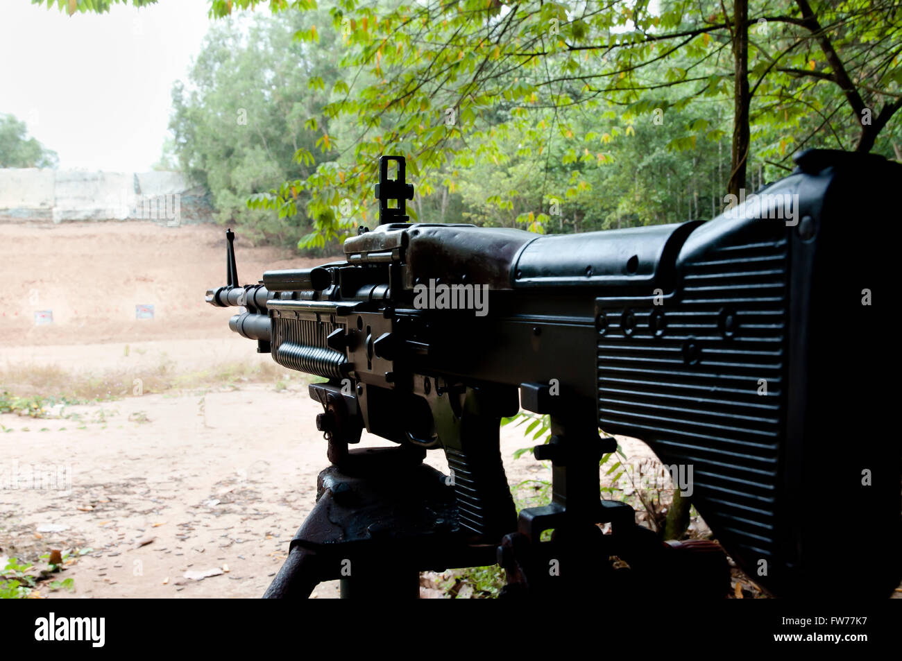 M60 Maschinengewehr - Vietnam Stockfoto