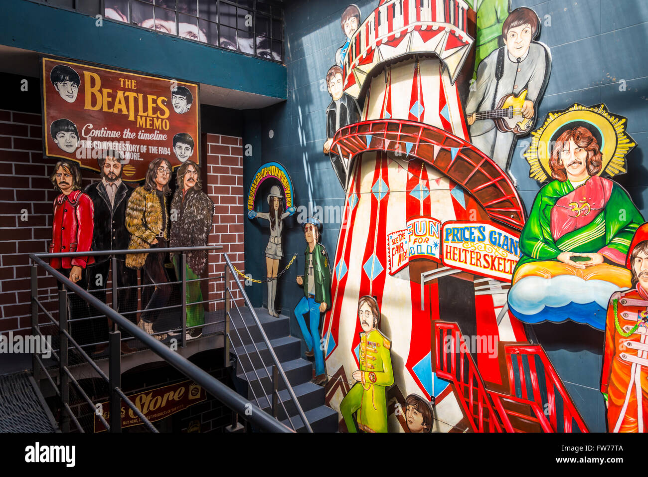 Beatmemo Pub, gewidmet der Beatles, Helter Skelter, Rosario, Santa Fe, Argentinien Stockfoto
