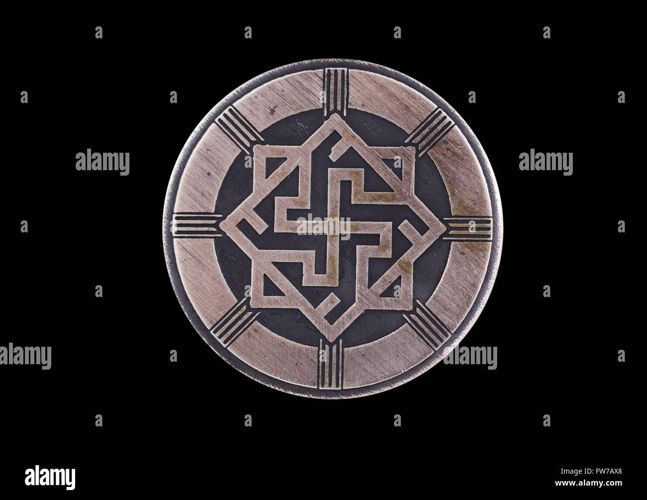 Perunitsa oder "Walküre". Charme, Bewachung, die Weisheit und Gerechtigkeit, Menschenwürde, zu Ehren. Stockfoto