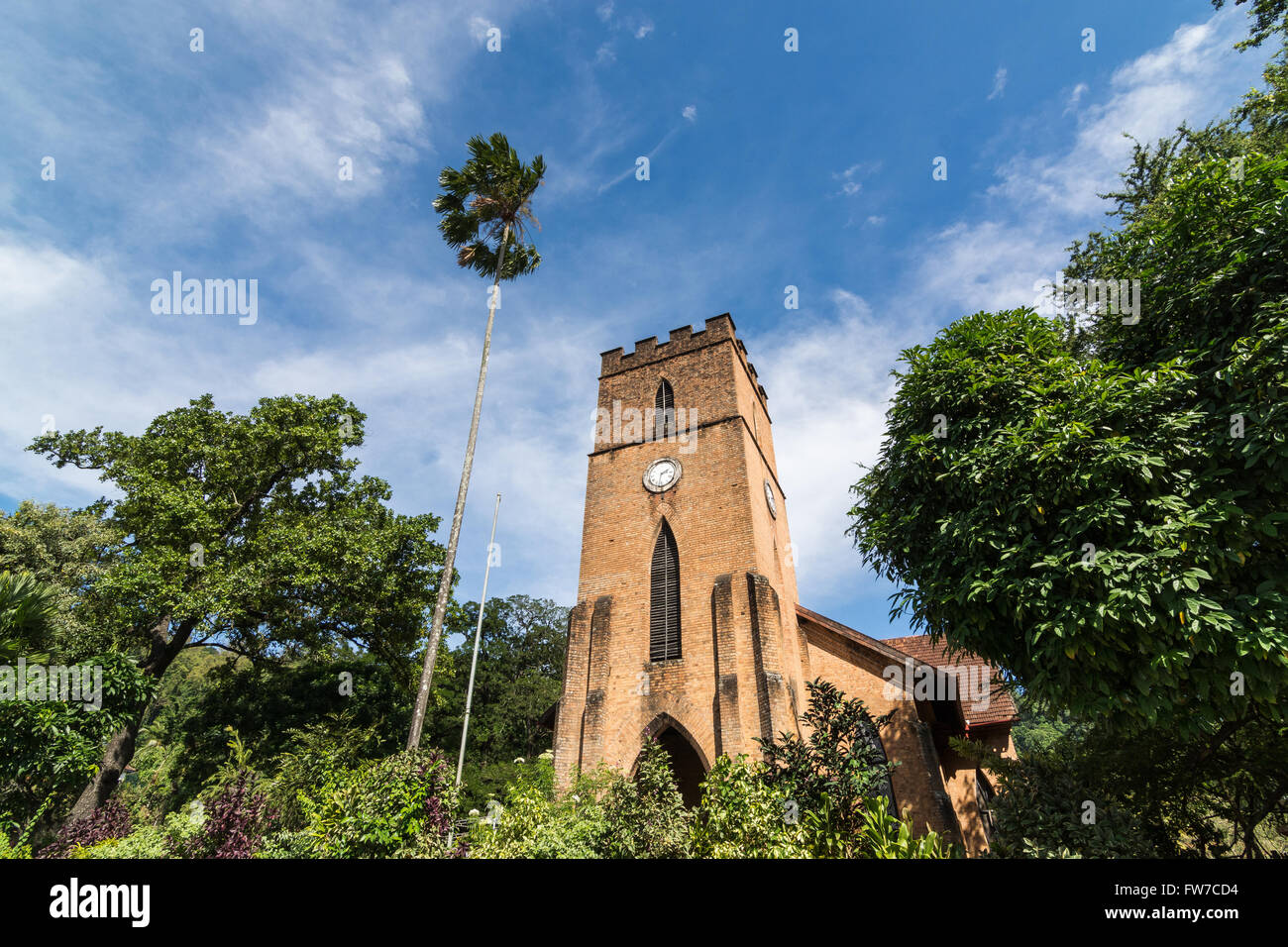 Historische anglikanische Kirche von Str. Paul in Kandy Stockfoto