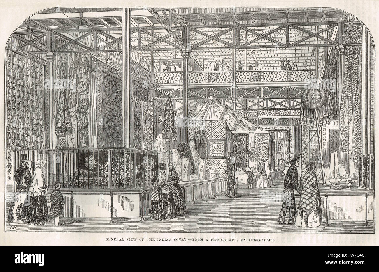 Das indische Gericht, der Weltausstellung 1851 Stockfoto