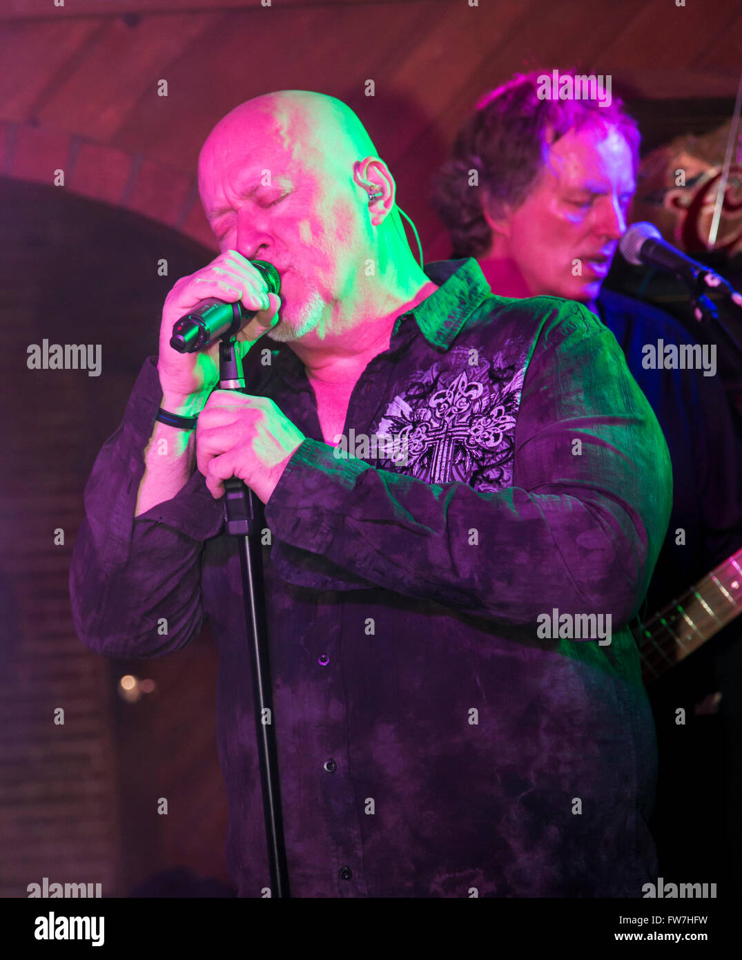 & Rock'n'Roll band Hairitage Musik in der Taverne Victoria; Salida; Colorado; USA Stockfoto