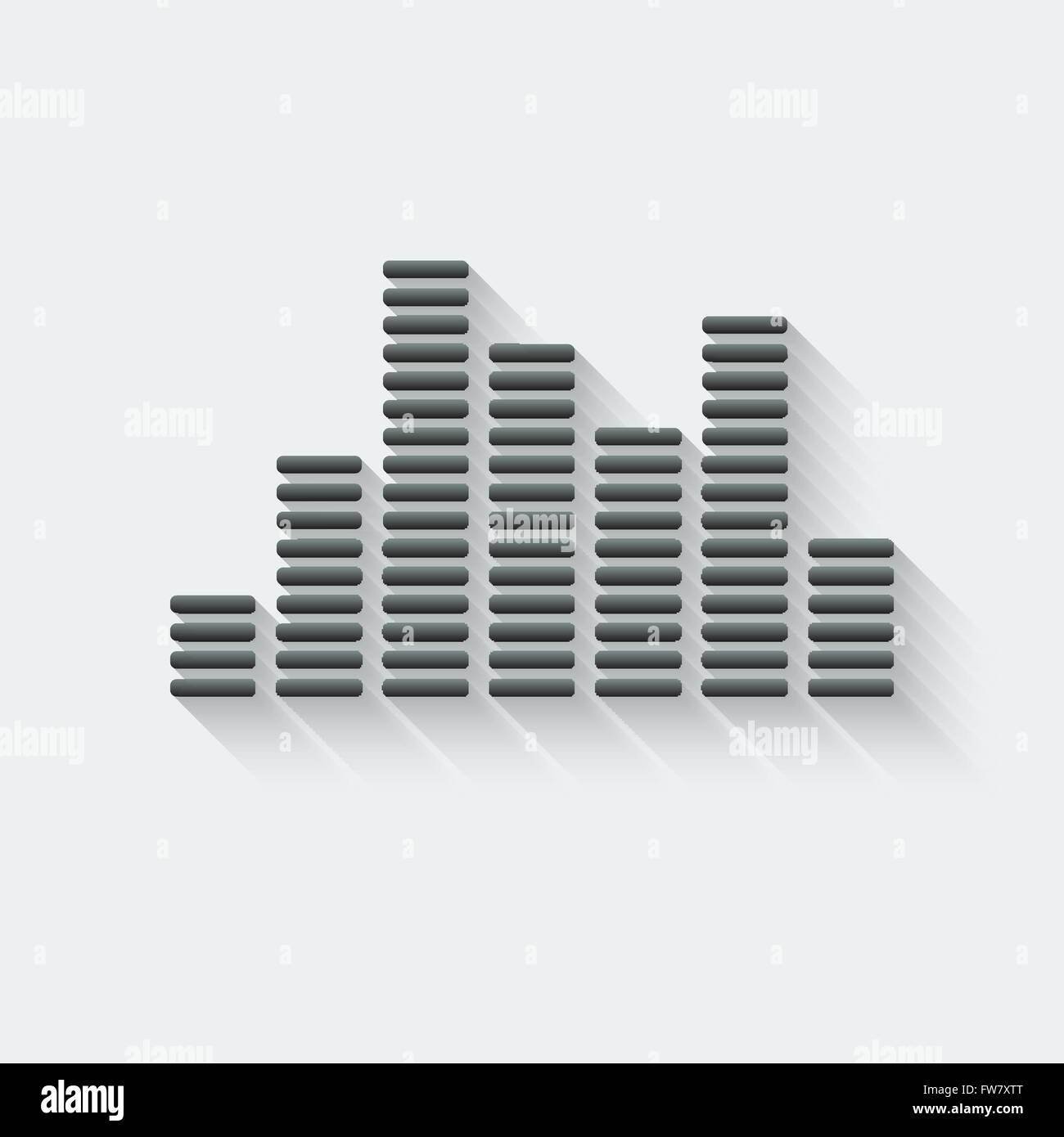 Equalizer-Musik-Element - Vektor-Illustration. EPS 10 Stock Vektor