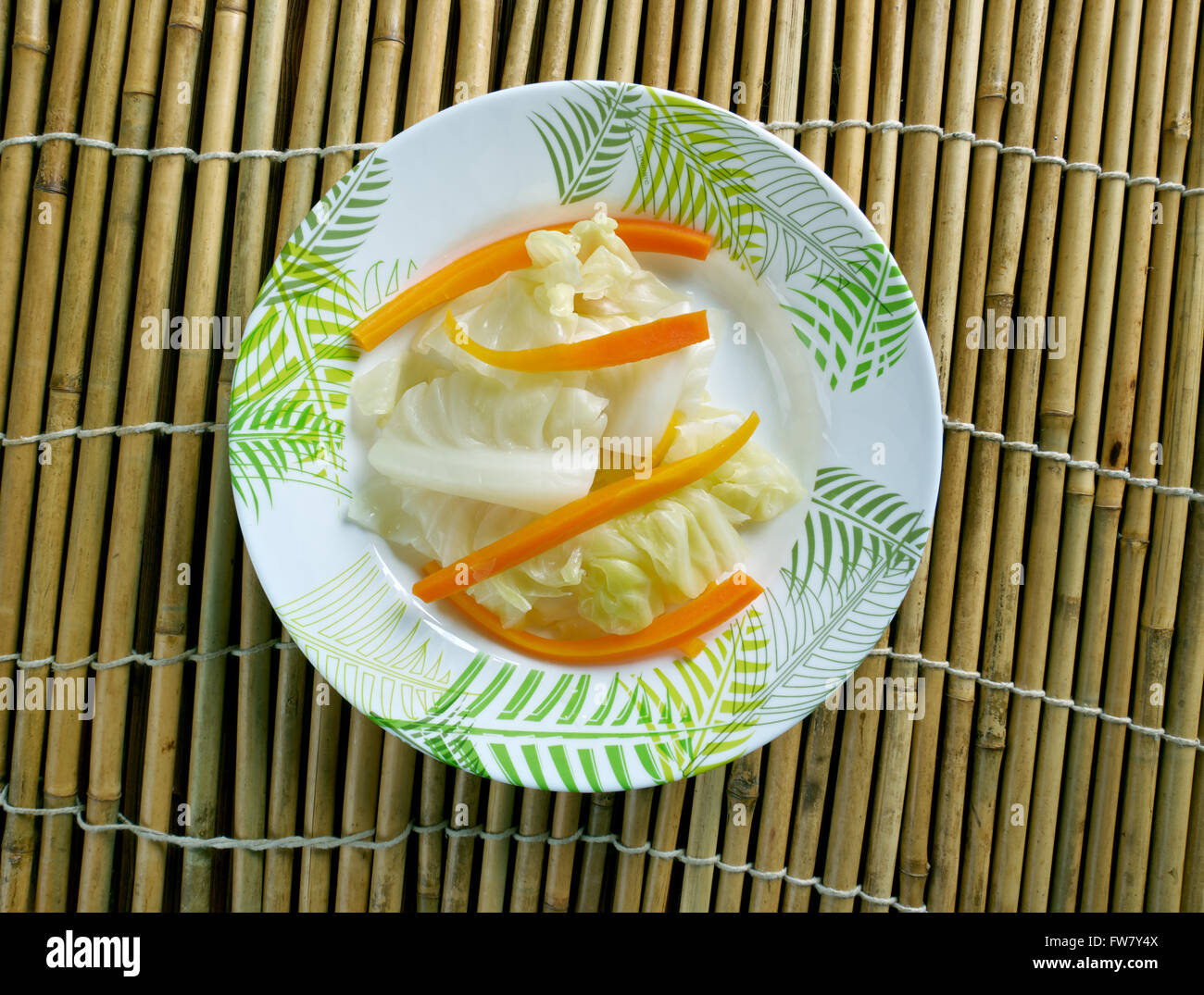 Pao cai - Art der Gurke, eingelegte normalerweise Kohl, oft in chinesischen und besonders Szechuan Küche gefunden Stockfoto