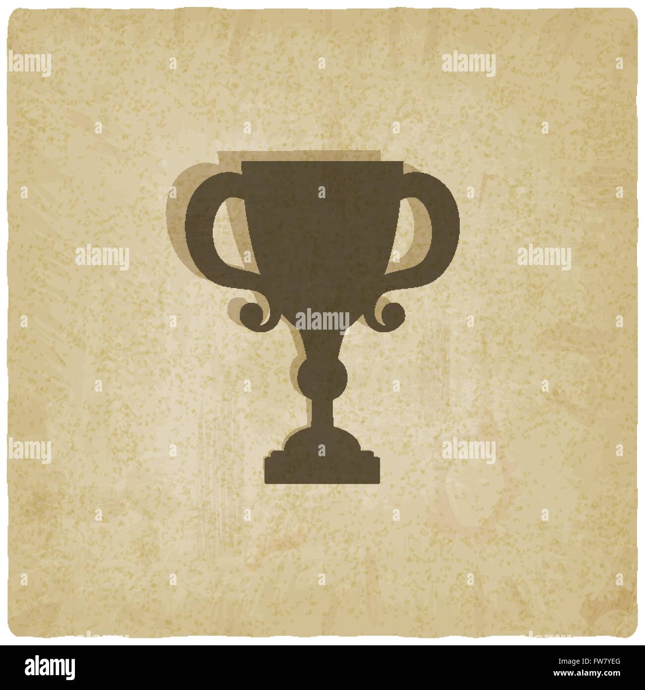 Trophy Cup alten Hintergrund - Vektor-Illustration. EPS 10 Stock Vektor