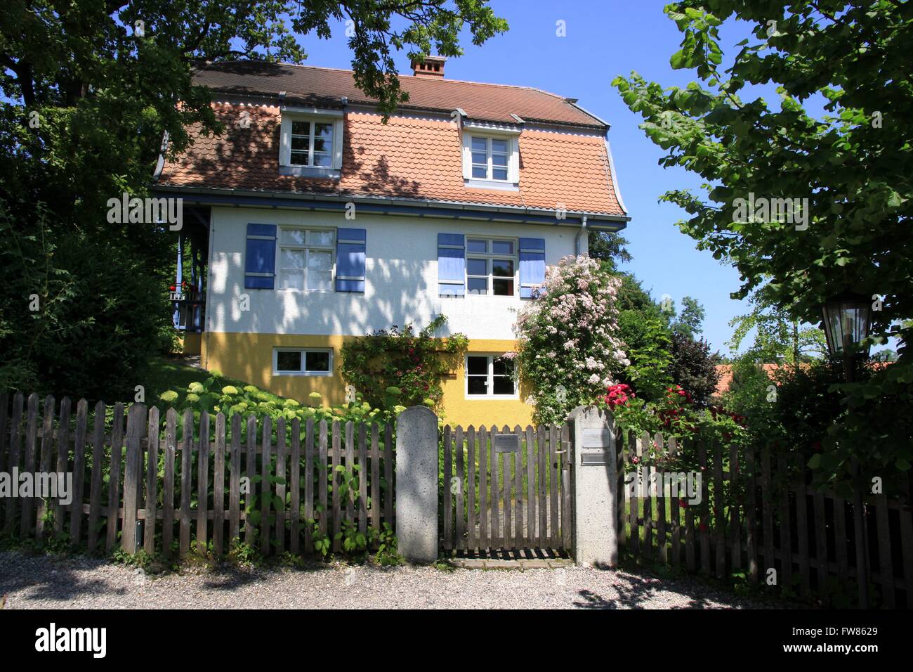 Murnau: Septembertag Haus Stockfoto