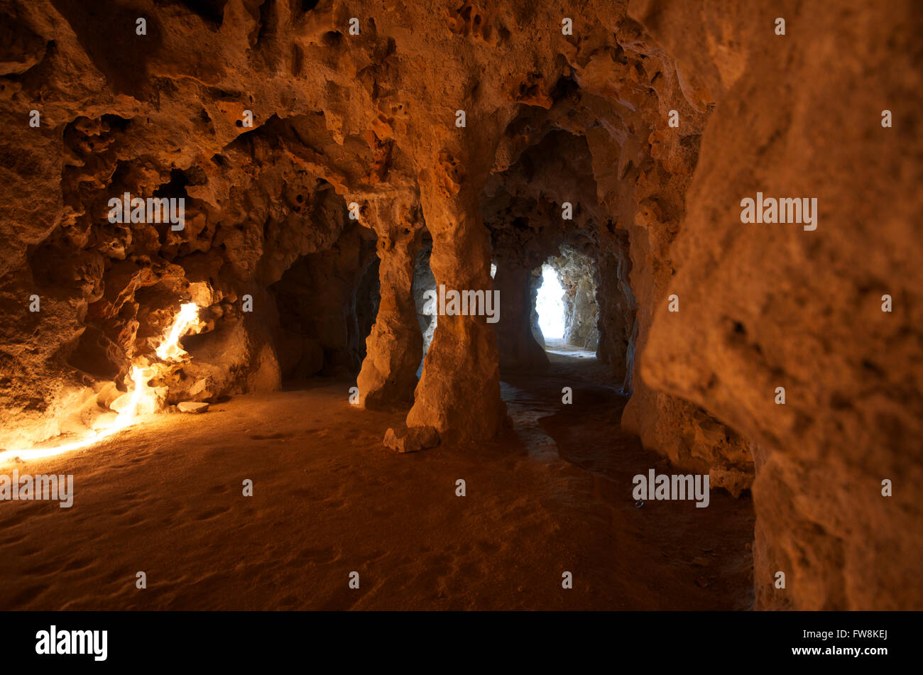 Im Inneren der Höhlen, Quinta da Regaleira, Sintra, Portugal Stockfoto