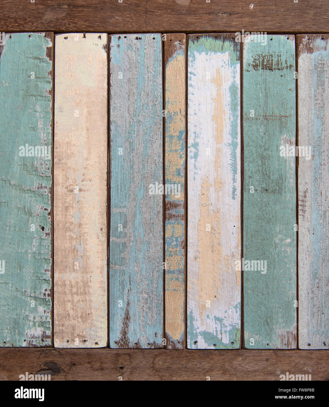 Wand- und alten Holzbrett Farbtextur für Hintergrund Stockfoto