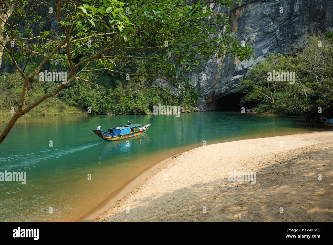 Phong Nha, Ke Bang Höhle, eine erstaunliche, wunderbare Höhle bei Bo Trach, Quang Binh, Vietnam, ist Welterbe von Viet Nam, Traveller Stockfoto