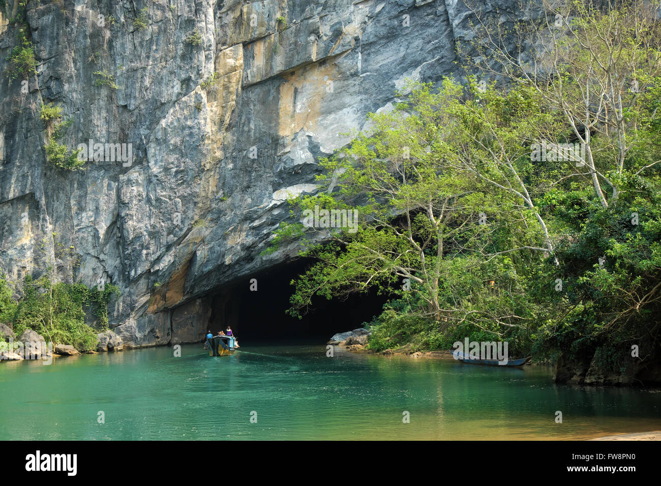 Phong Nha, Ke Bang Höhle, eine erstaunliche, wunderbare Höhle bei Bo Trach, Quang Binh, Vietnam, ist Welterbe von Viet Nam, Traveller Stockfoto