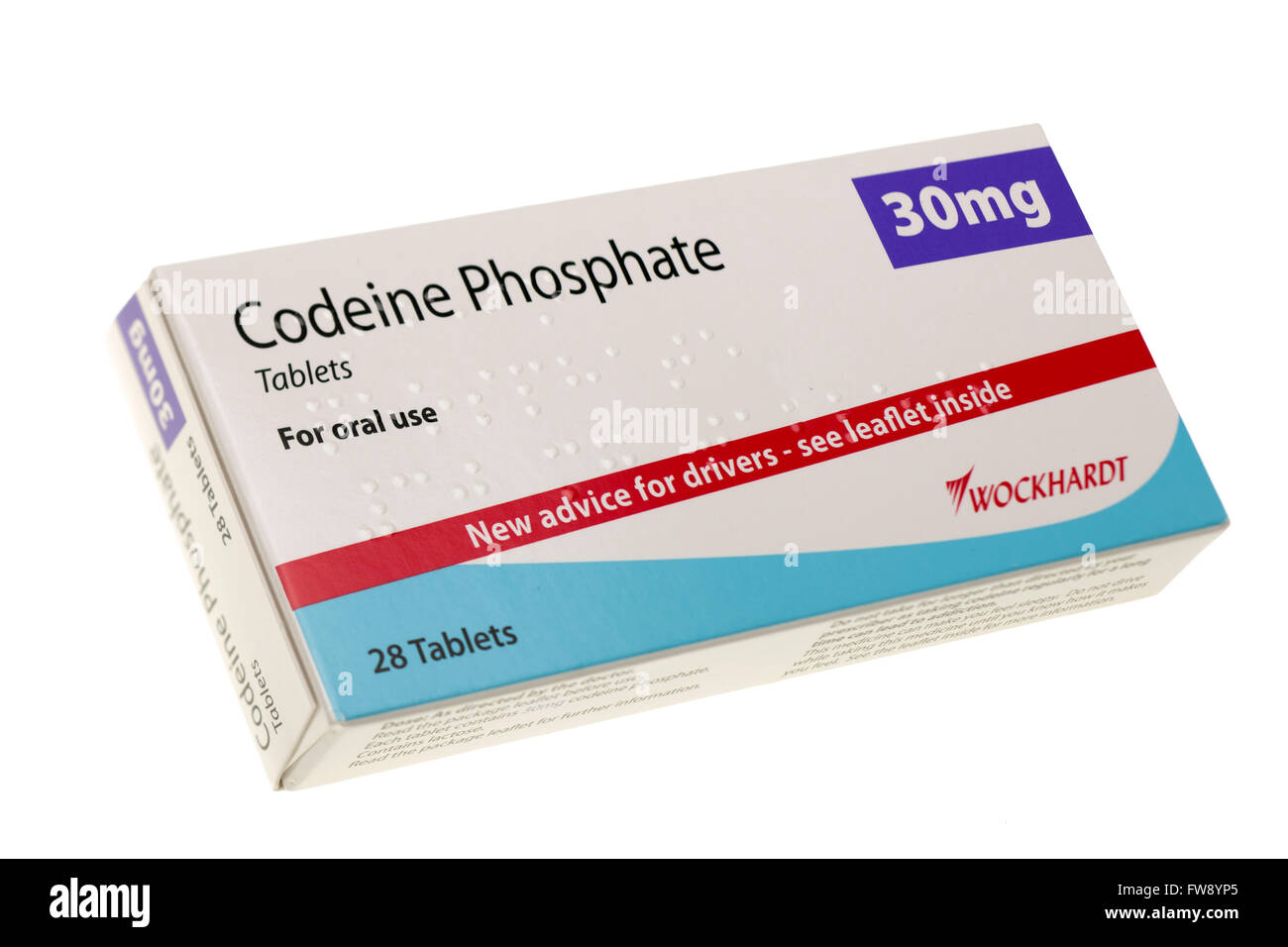 Feld 28 Codein-Tabletten von Wockhardt Stockfotografie - Alamy