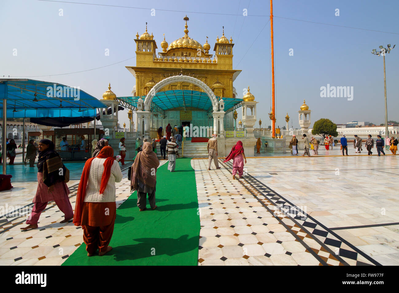 Gurdwara Tarn Taran im indischen Bundesstaat Punjab Stockfoto