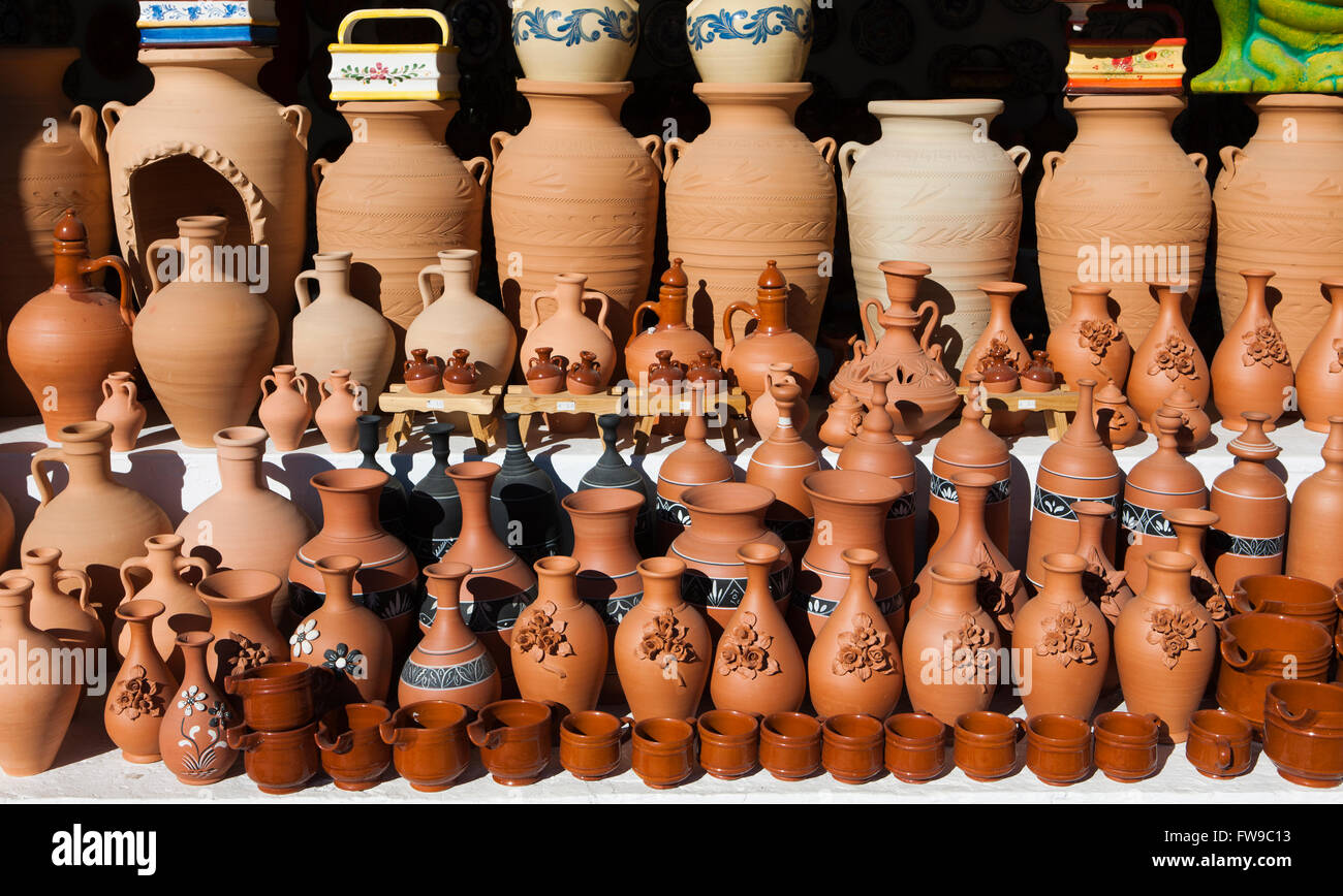 Keramik, Guadix, Granada, Andalusien, Spanien Stockfoto