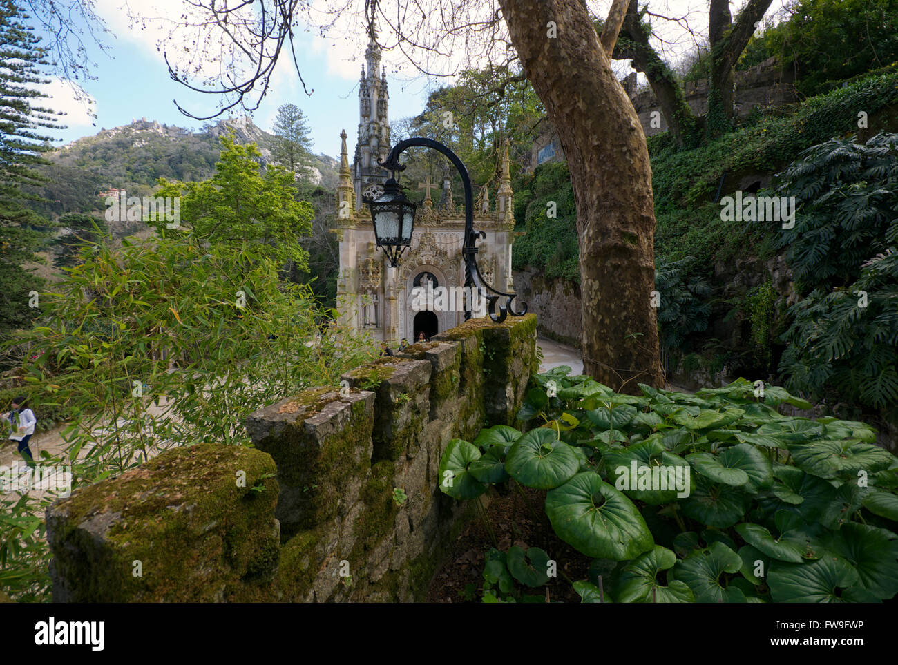 Die Regaleira Kapelle in den Gärten der Quinta da Regaleira, Sintra, Portugal Stockfoto