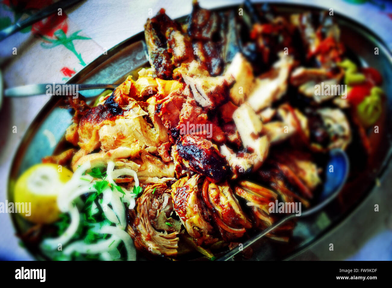 Gyros, Limnos, Griechenland. Stockfoto