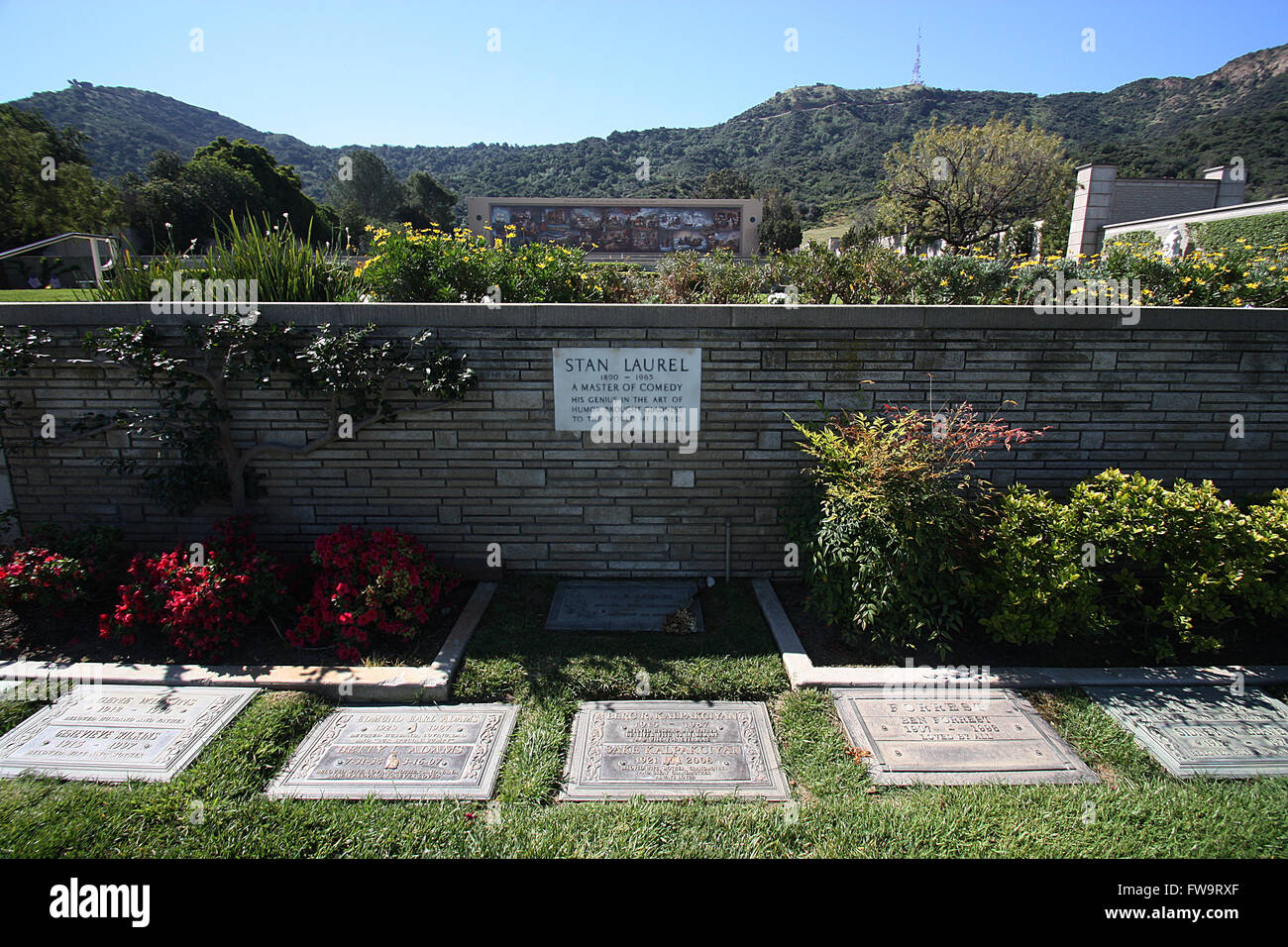 Forest Lawn Los Angeles Stockfotos Forest Lawn Los Angeles