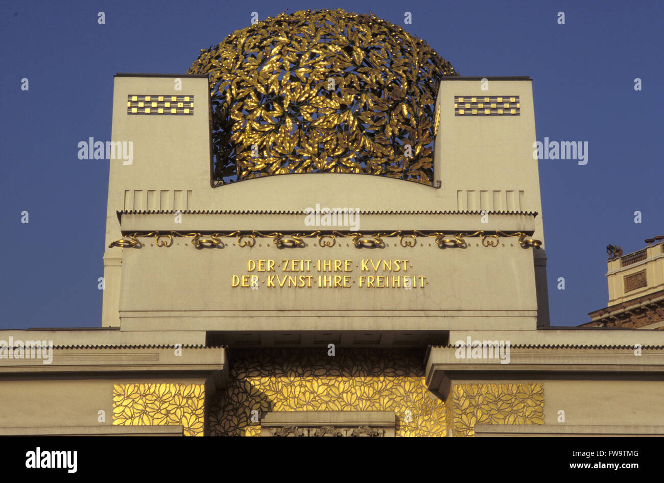 AUT, Österreich, Wien, Gebäude der Secession < Ausstellungsgebäude der Gruppe der Künstler mit dem gleichen Namen, die Secession Buil Stockfoto