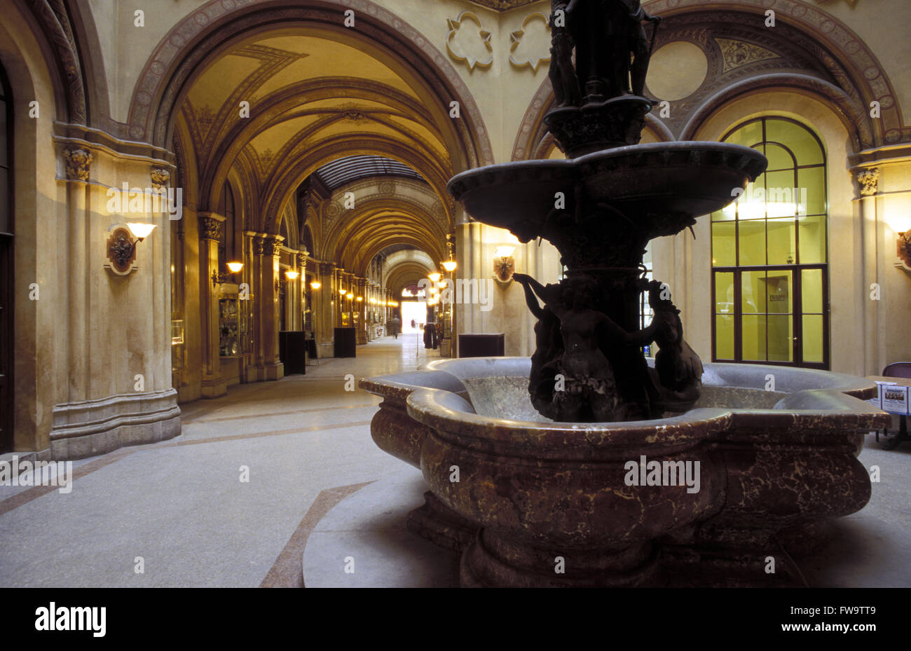 AUT, Österreich, Wien, Freyung Arcade im Palais Ferstel.  Sterben Sie AUT, Oesterreich, Wien, Freyung-Passage Im Palais Ferstel. Stockfoto