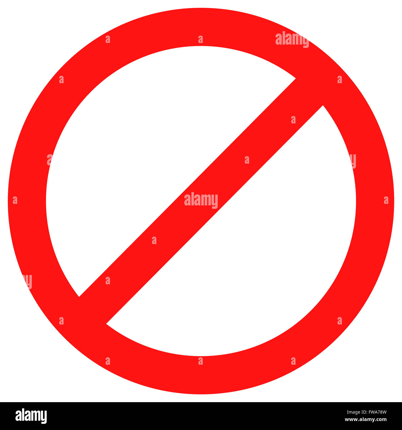 Ban Zeichen rot. Stop-Schild und Abzeichen Verbot, kein Label und verboten, Vorsicht nicht Achtung und Aufmerksamkeit, Warnung und b verboten Stockfoto