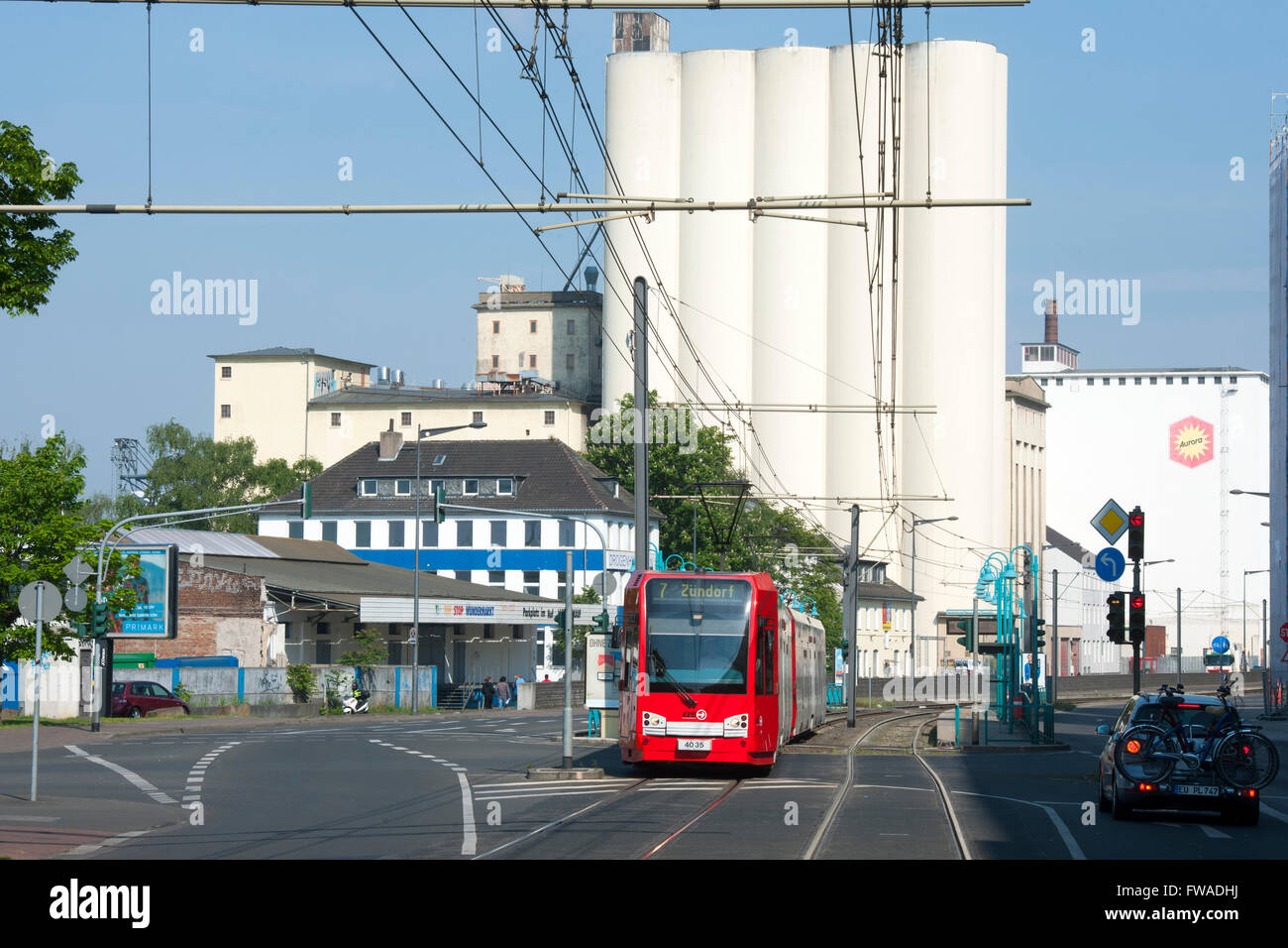 Deutschland, Nordrhein-Westfalen, Köln, Poll, Siegburger Straße, Aurora Mehl-Werk Ellmühle Stockfoto