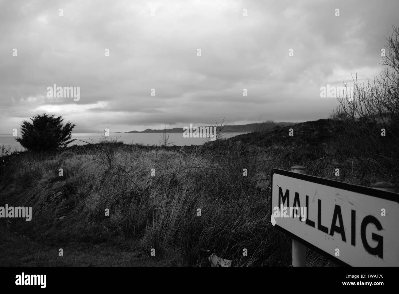 Ein kleines Dorf in den schottischen Highlands Stockfoto