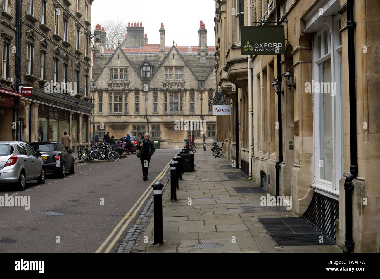 Stadtzentrum von König Edward Street, Oxford, UK Stockfoto