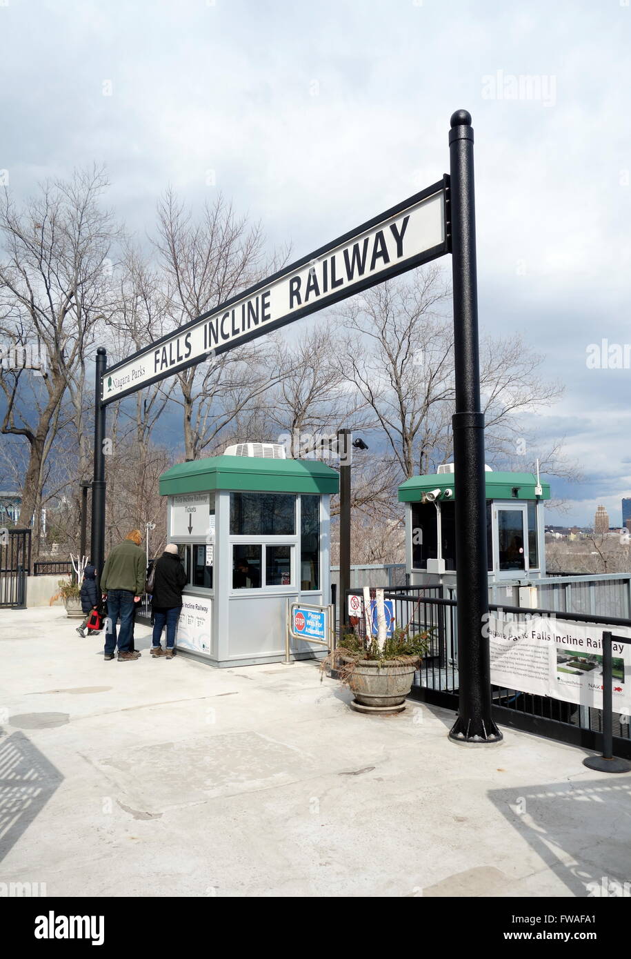Falls Incline Railway Station in Niagara Falls, Kanada Stockfoto