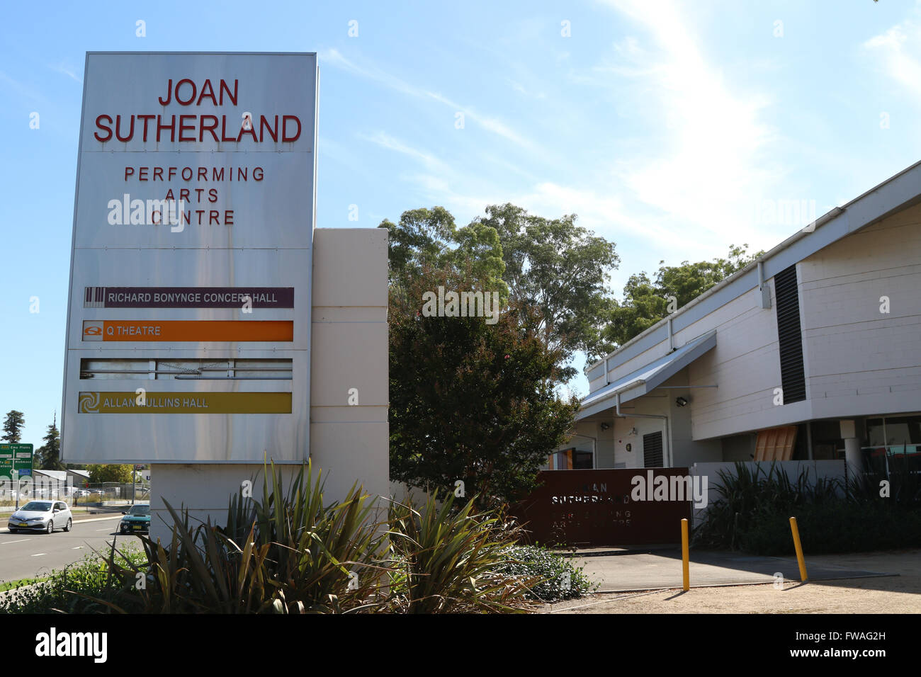 Joan Sutherland Performing Arts Centre in Penrith, West-Sydney, Australien. Stockfoto