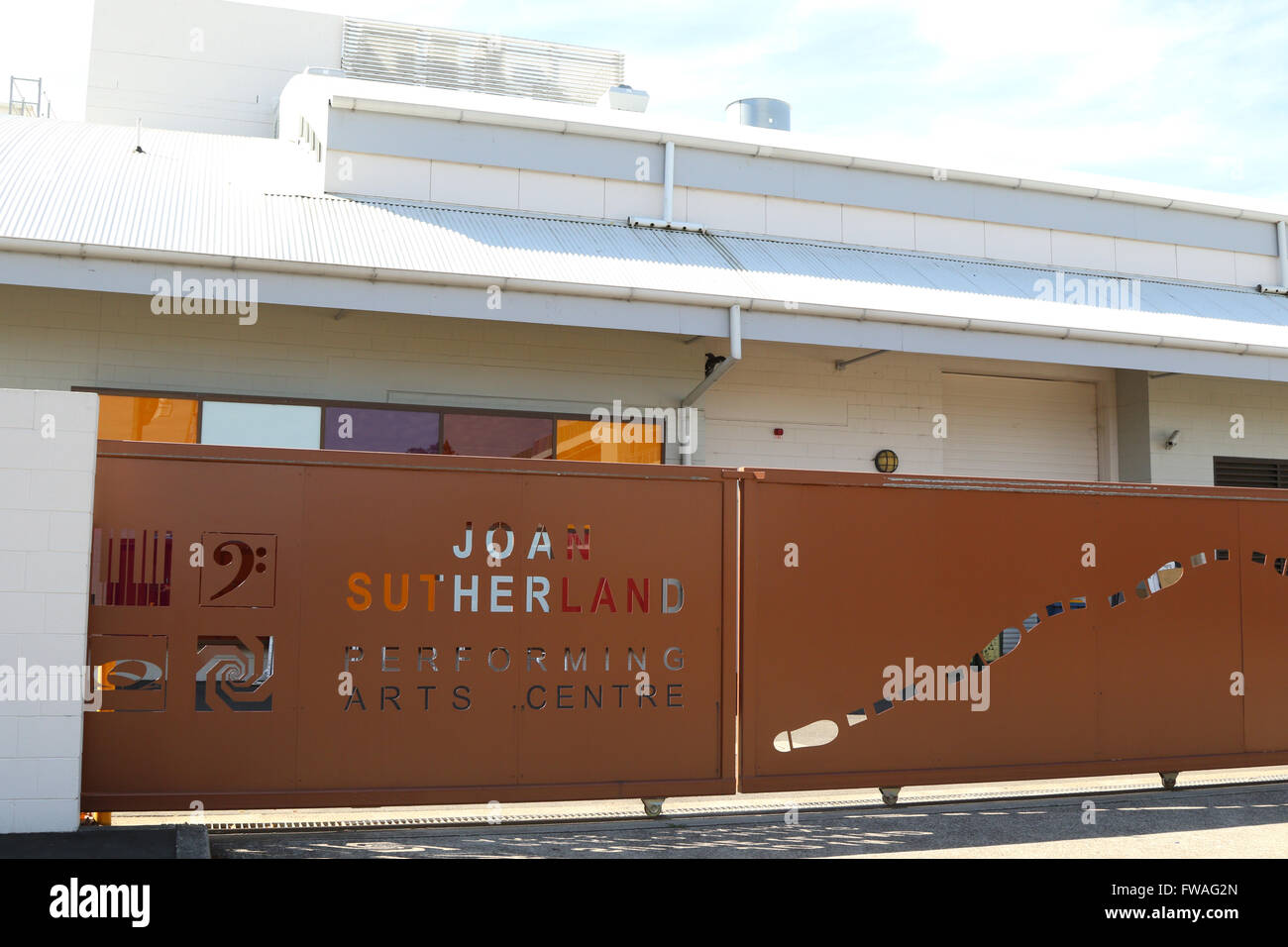 Joan Sutherland Performing Arts Centre in Penrith, West-Sydney, Australien. Stockfoto