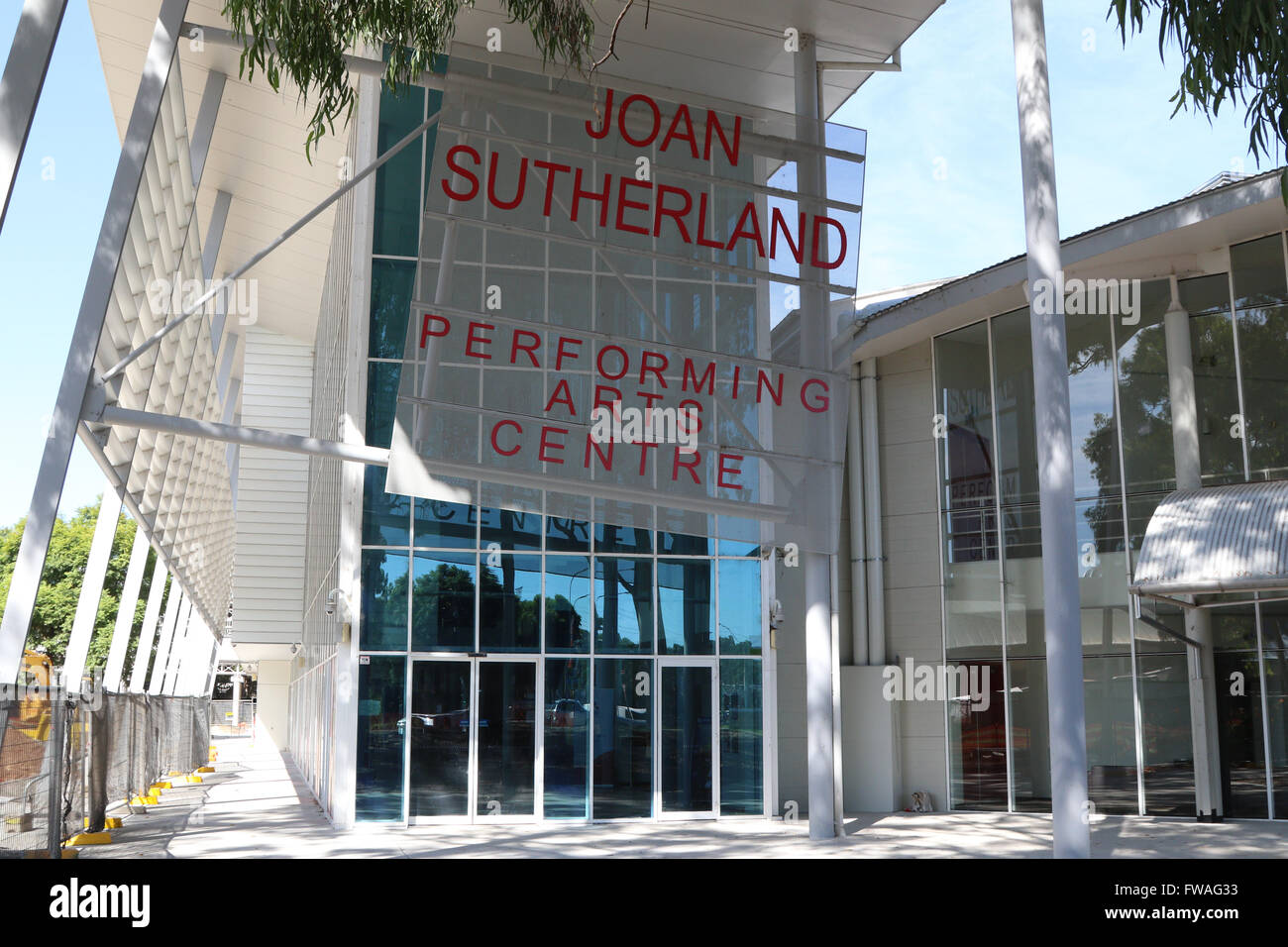 Joan Sutherland Performing Arts Centre in Penrith, West-Sydney, Australien. Stockfoto