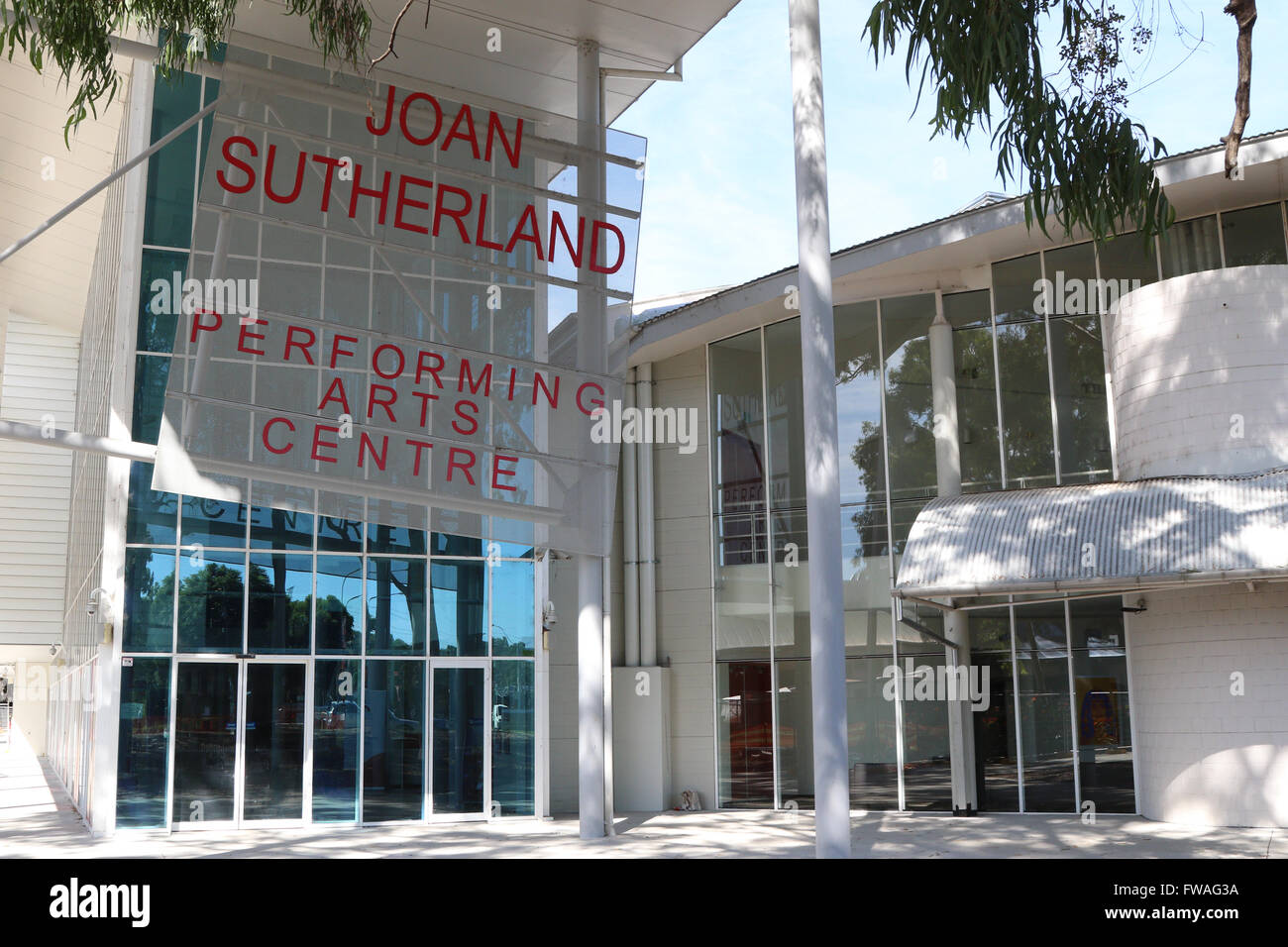 Joan Sutherland Performing Arts Centre in Penrith, West-Sydney, Australien. Stockfoto