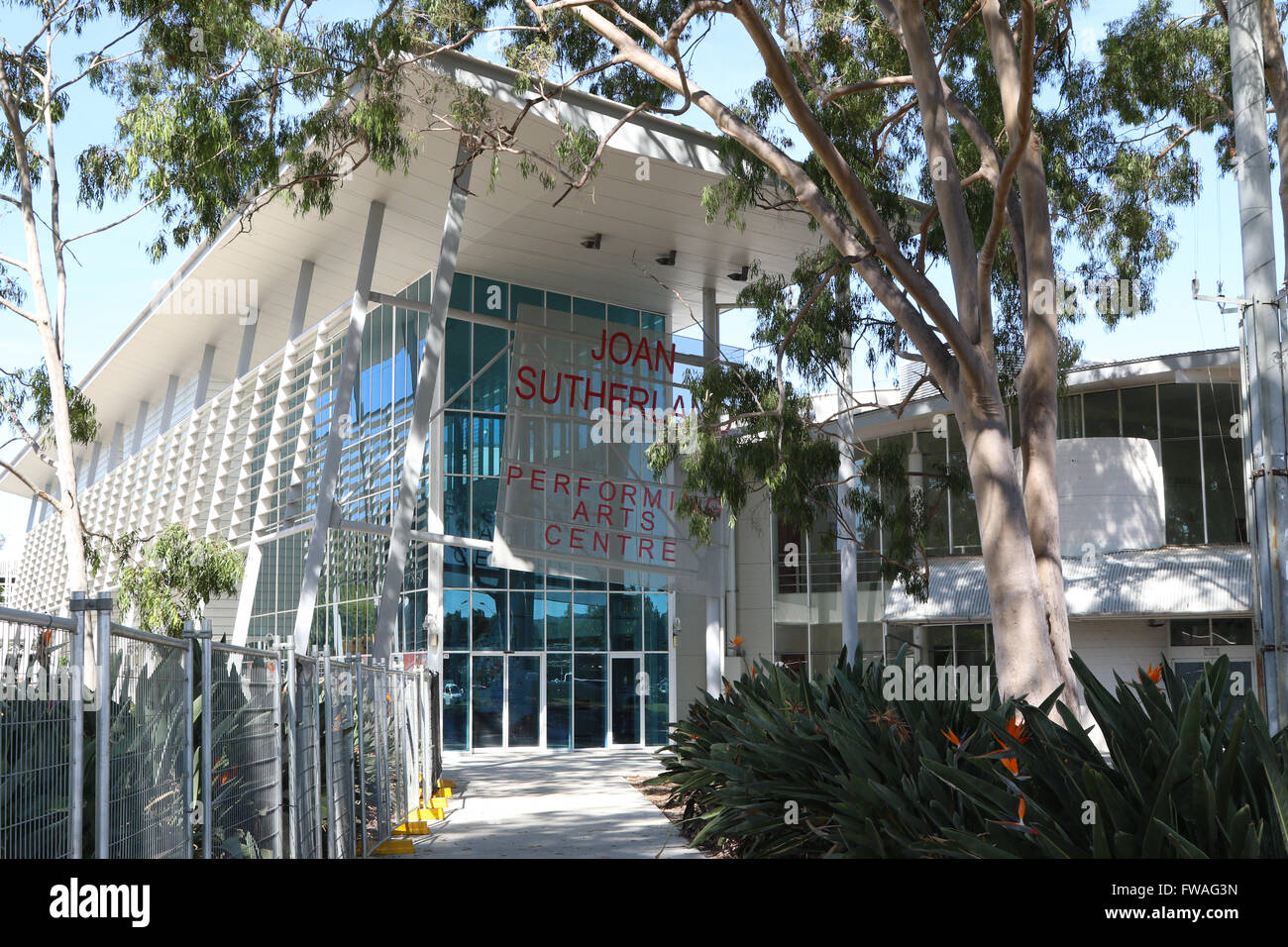 Joan Sutherland Performing Arts Centre in Penrith, West-Sydney, Australien. Stockfoto