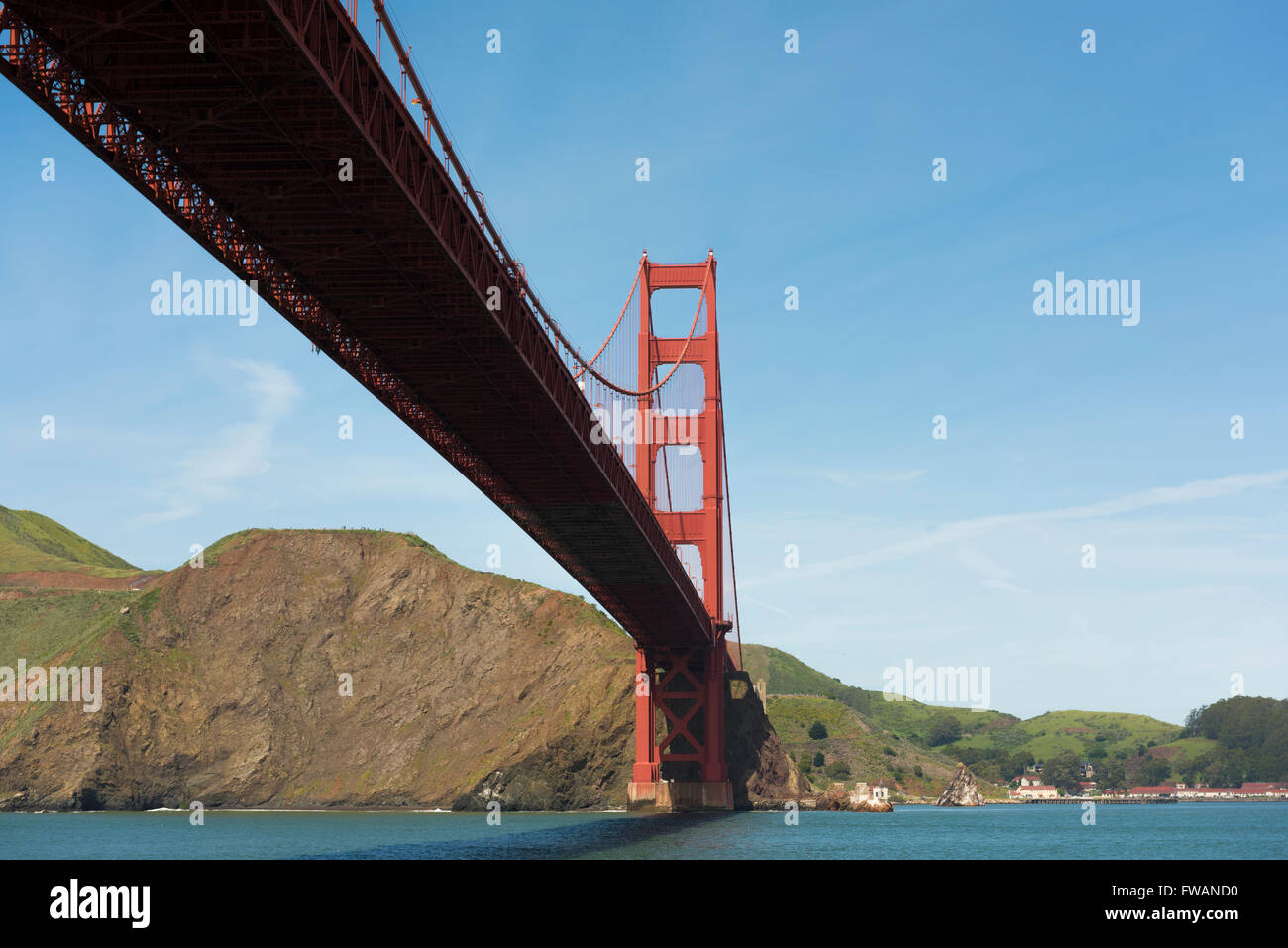 Die Golden Gate Bridge in San Francisco Bay, Kalifornien, USA Stockfoto