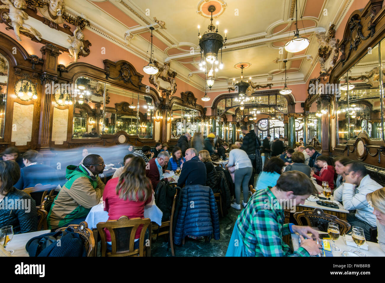 Cafe Majestic, Porto, Portugal Stockfoto