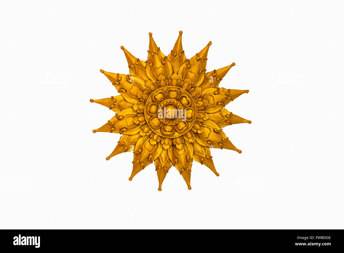 Traditionellen Thai-Stil Holz Relief Stockfoto