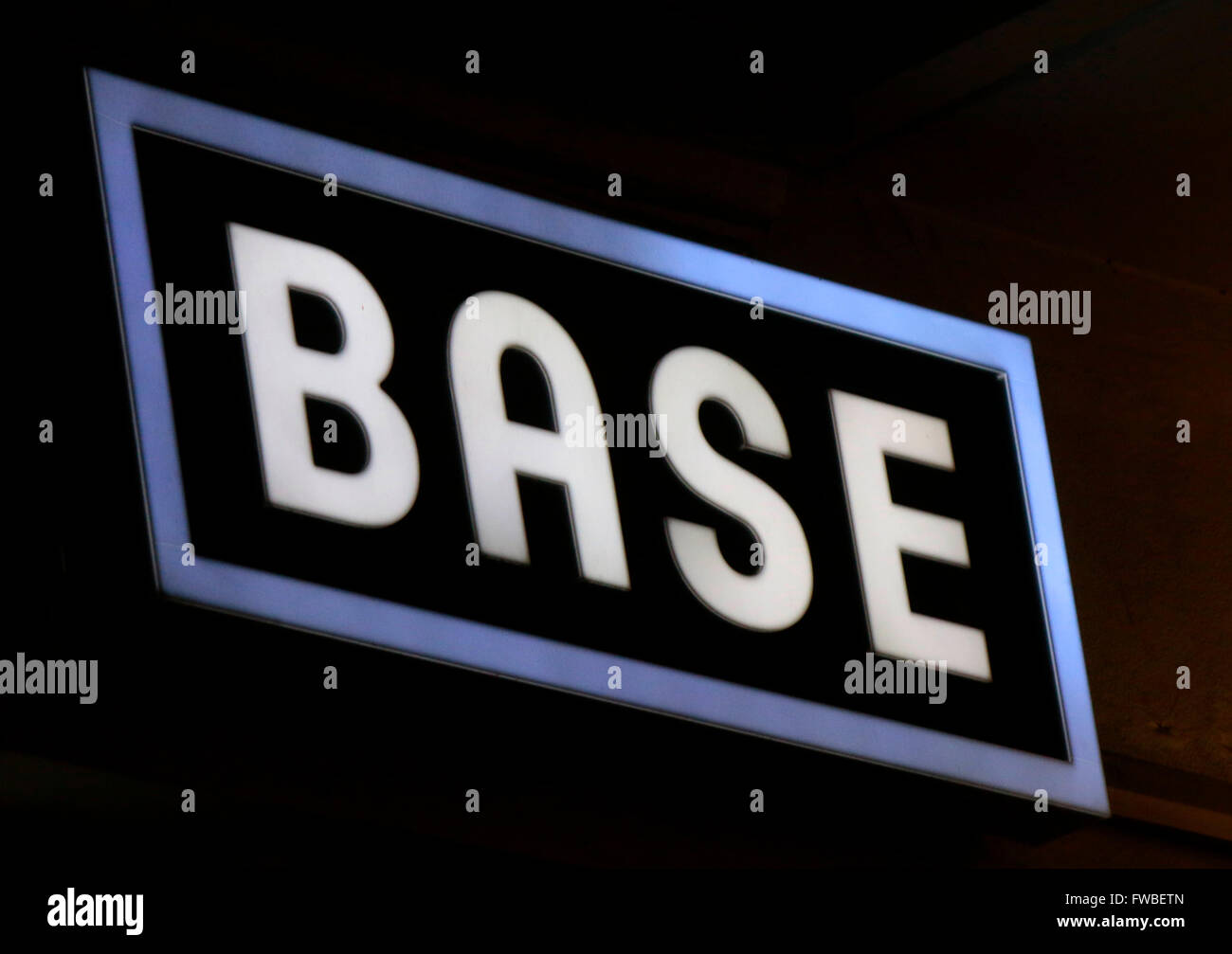 Markennamen: 'Base', Berlin. Stockfoto