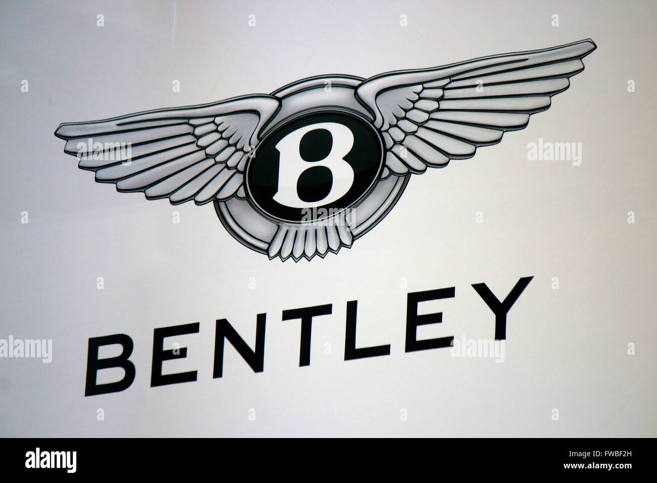 Das Logo der Marke "Bentley", Berlin. Stockfoto