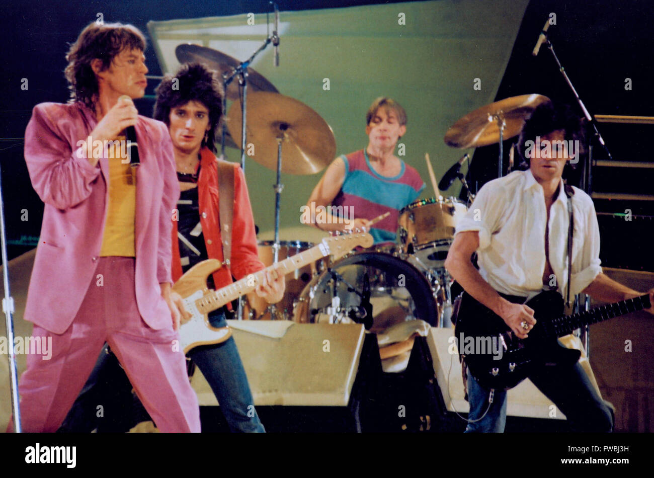 ROLLING STONES, CAPITAL CENTER IN WASHINGTON, D.C. 09.12.1981 FOTO VON MICHAEL BRITO Stockfoto