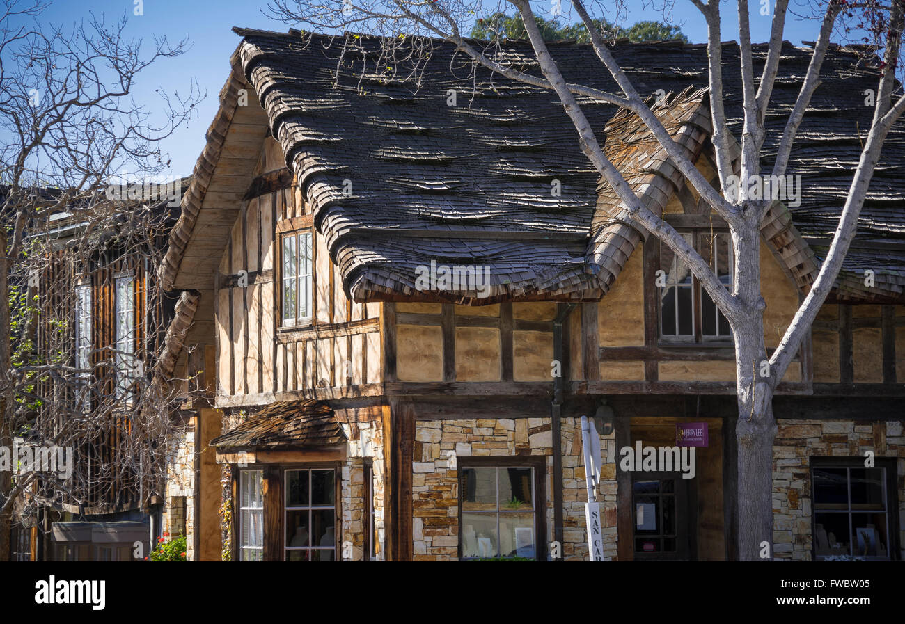 Atemberaubende Dorf Carmel in Kalifornien Stockfoto