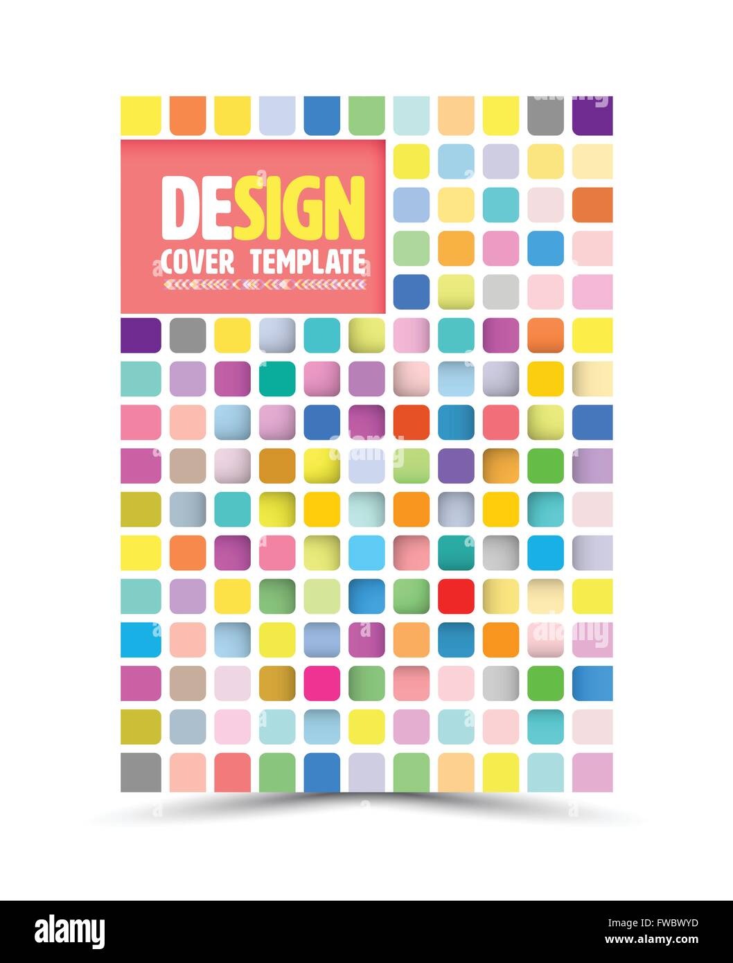 Vektor Buch-Cover-Design-Vorlage, Flyer-Layout, Magazin-Cover & Plakat Vorlage. Vektor-Illustration. Können für den Druck und Stock Vektor