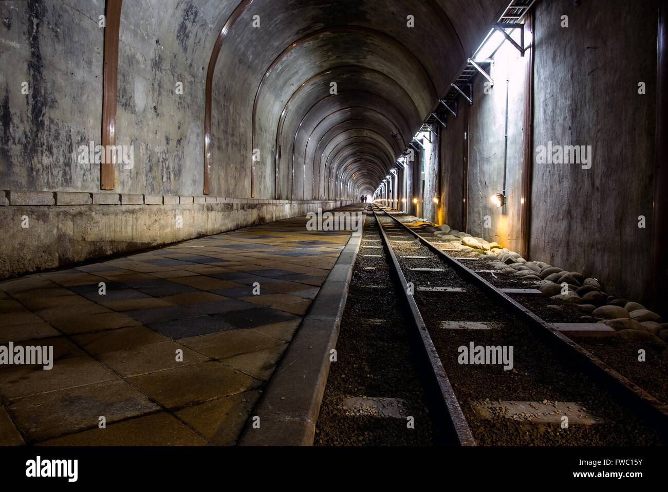 Langen Tunnel in Taoyuan City, Taiwan Stockfoto