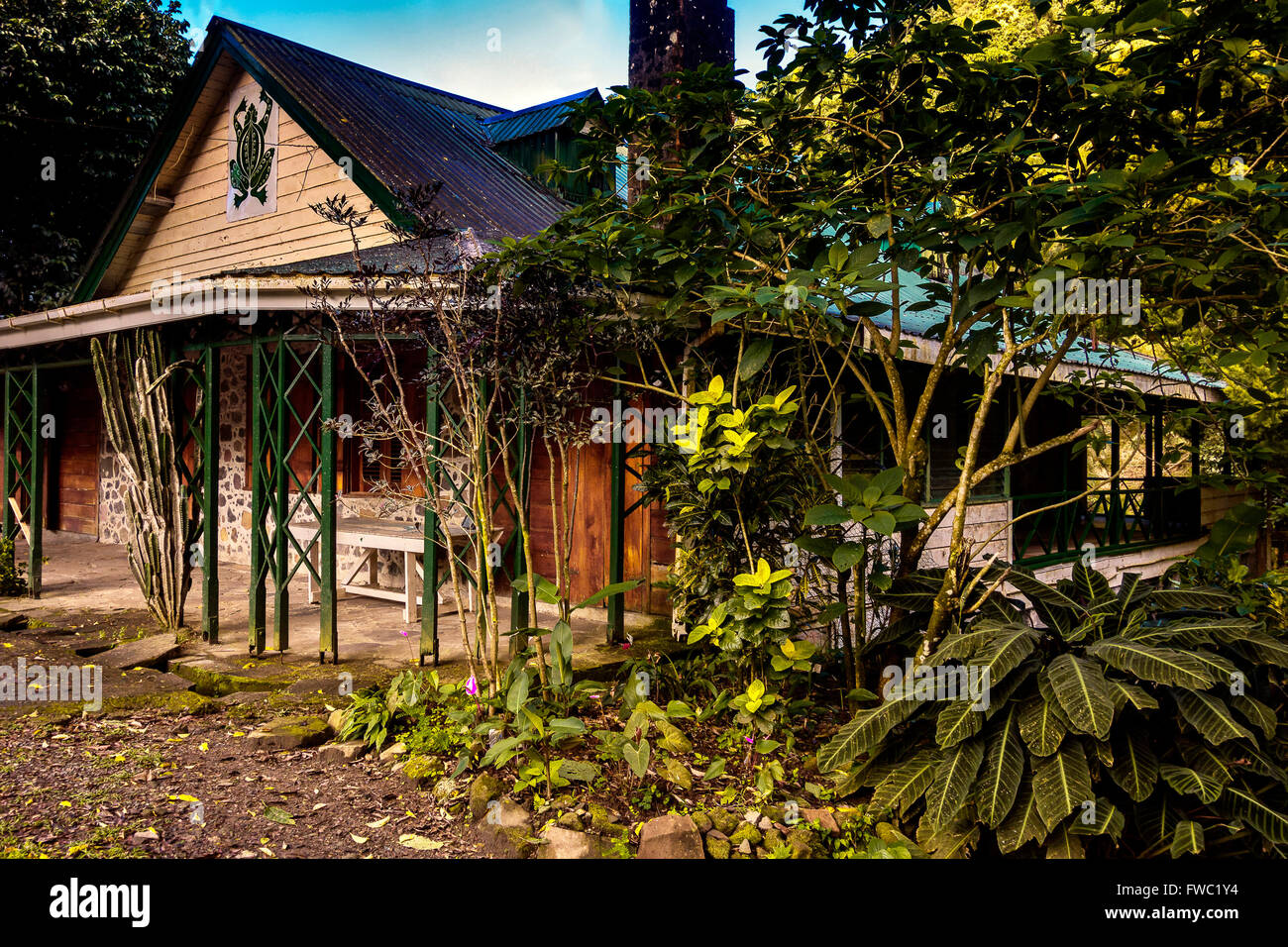Plantation House Dominica West Indies Stockfoto