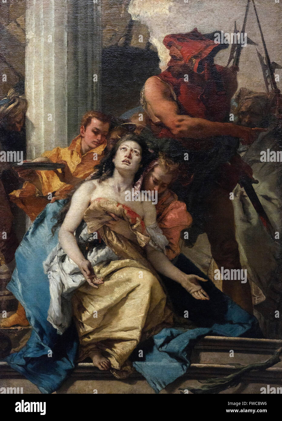 Giovanni Battista Tiepolo (1696-1770), das Martyrium des St. Agatha (ca. 1755). Stockfoto