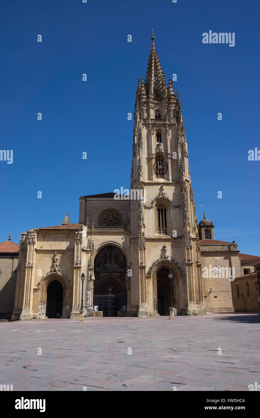 Kathedrale von Oviedo in Plaza de Alfonso II el Casto, Oviedo, Spanien Stockfoto