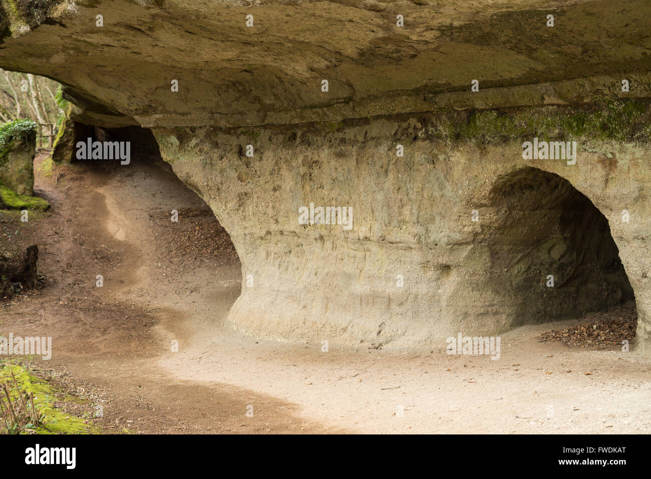 Die Sopraripa Nekropolis, etruskischen Nekropole von Sovana, UNESCO-Weltkulturerbe, Sovana, Grosseto, Toskana, Italien, EU, Europ Stockfoto