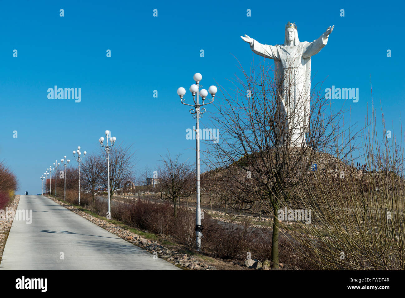 Christus, der König, der weltweit größte Statue von Jesus, Swiebodzin, Lubusz Voivodeship, in Westpolen, Europa Stockfoto