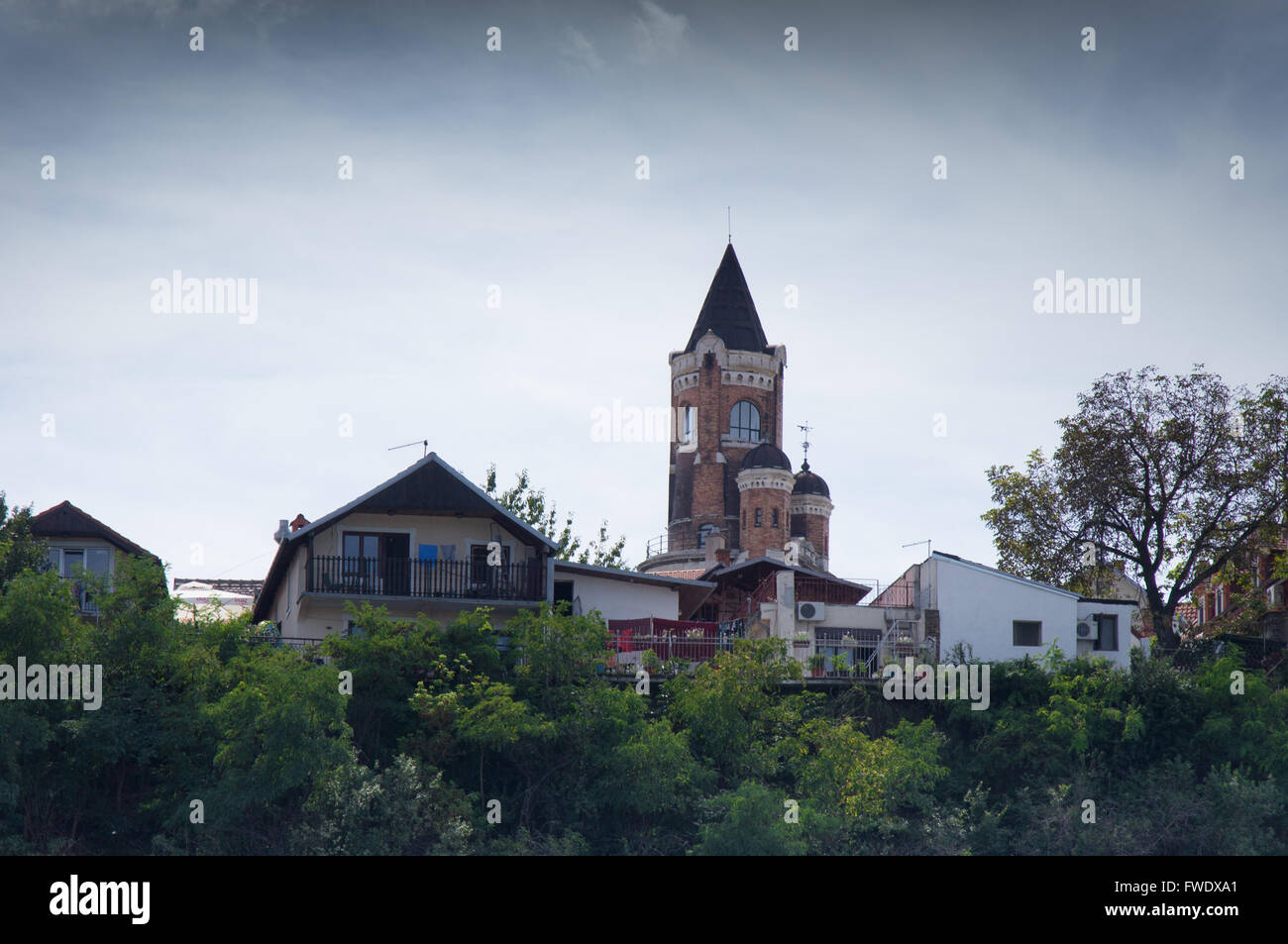 Gardos Turm und die alte Stadt von Belgrad Stockfoto